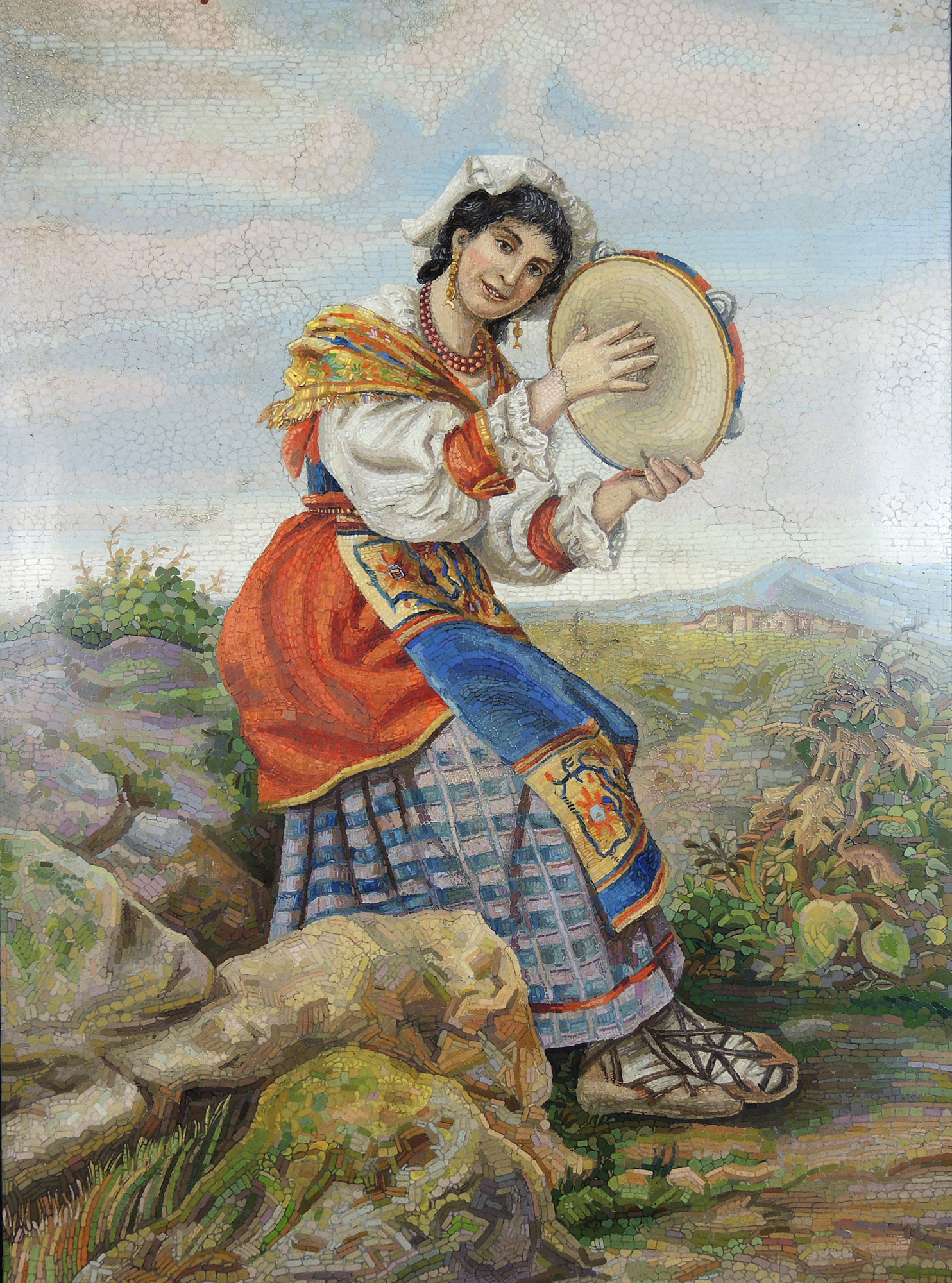 19th Century Studio Del Mosaico Micro Mosaic