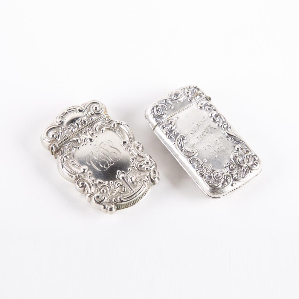 Silver Plated Match Holders