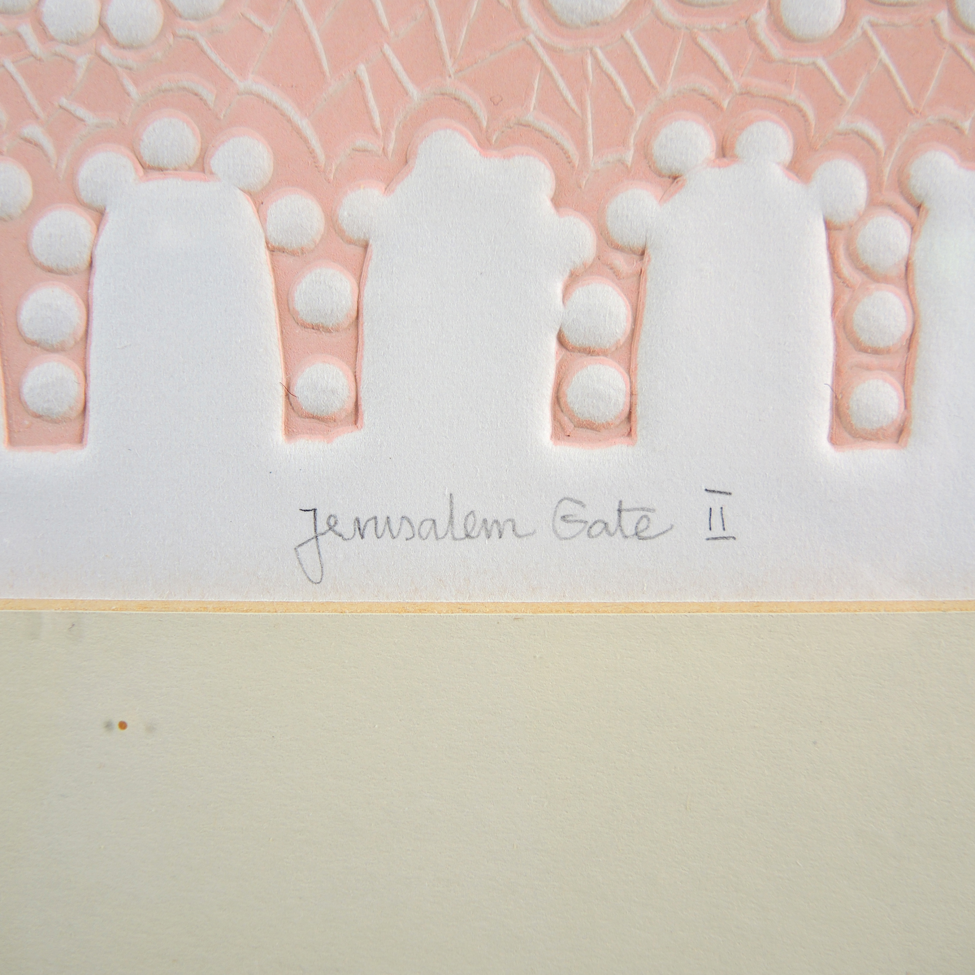 Amram Ebgi Artist Proof Etching "Jerusalem Gate II"