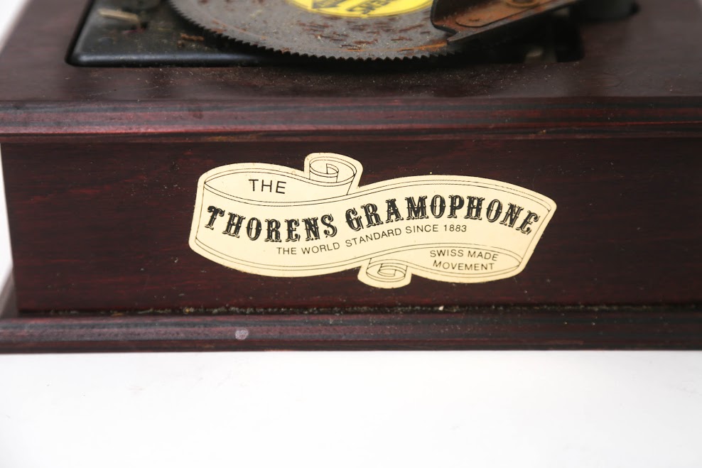 Thorens Music Box Gramophone Style with Extra Discs for Restoration