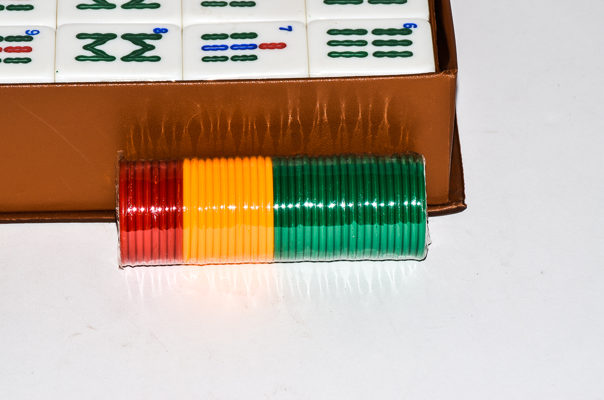 Majong Game Set with Carrying Case