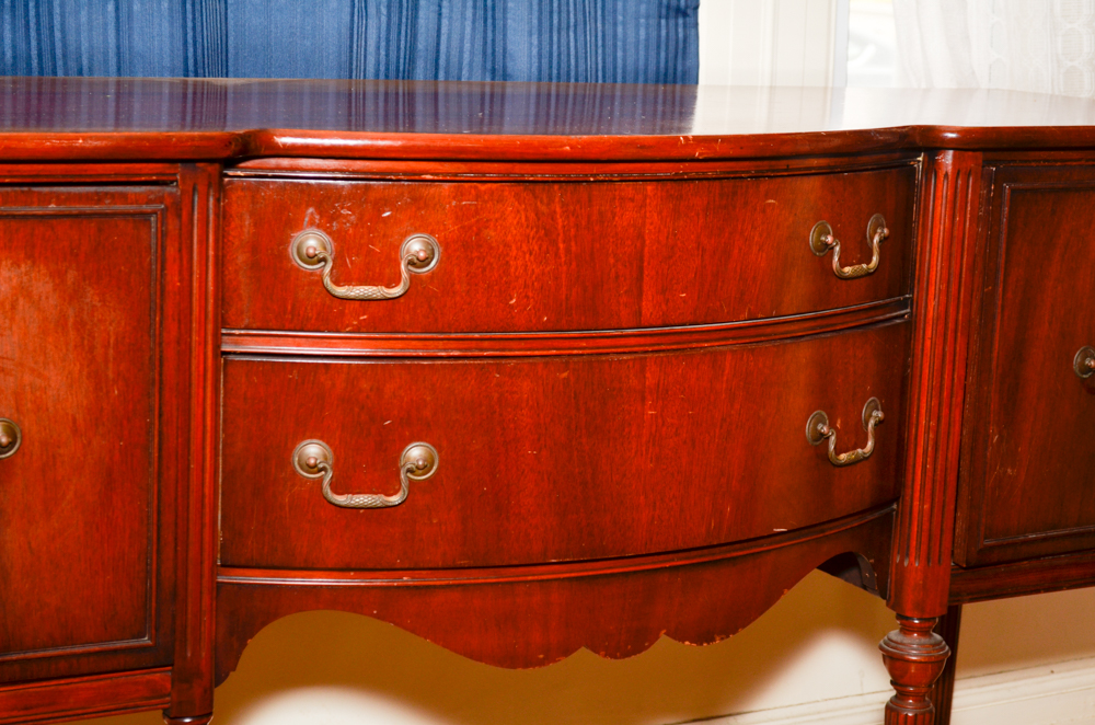 Vintage Sheraton Style Mahogany Sideboard