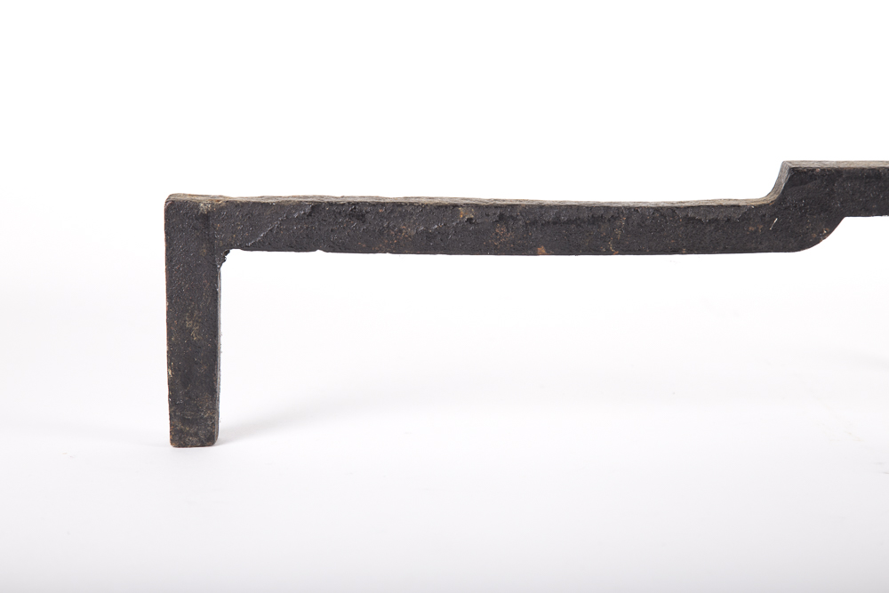 Brass and Cast Iron Andirons