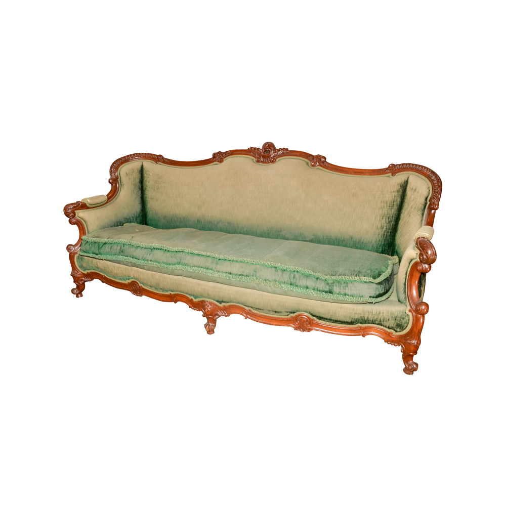 Vintage Rococo Revival Style Sofa