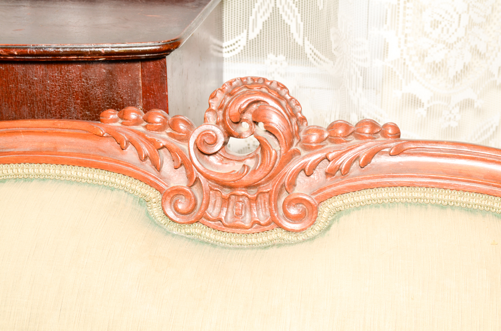Vintage Rococo Revival Style Sofa