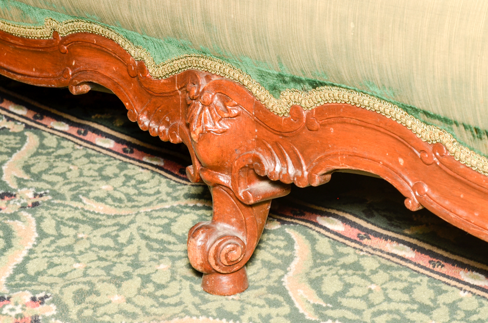 Vintage Rococo Revival Style Sofa