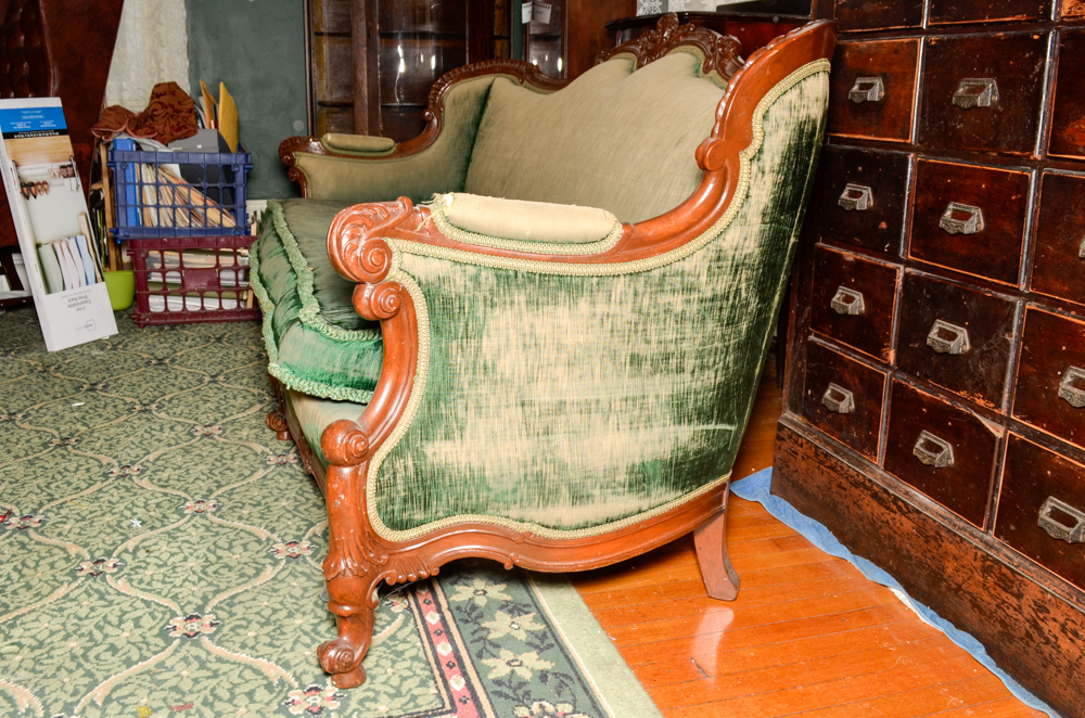 Vintage Rococo Revival Style Sofa