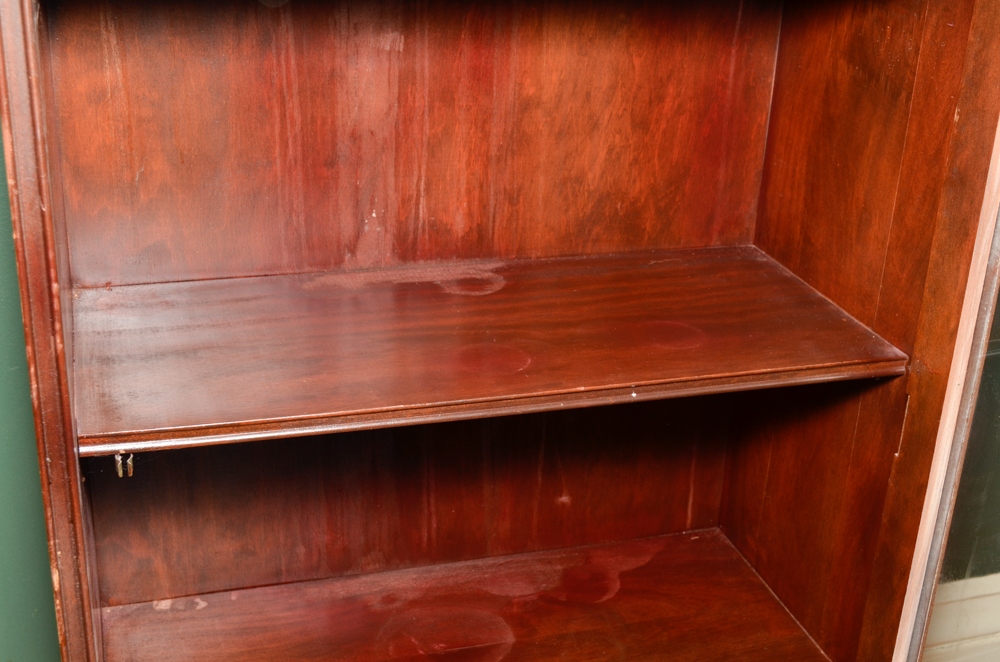 Vintage Glazed-Door Bookcase