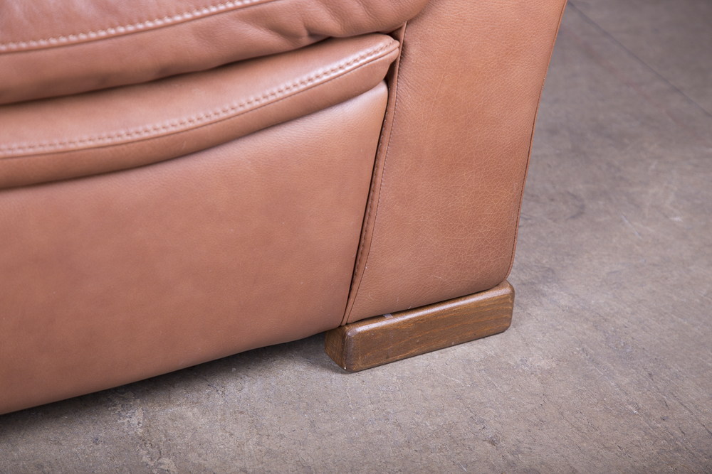 Saddle Brown Leather Armchair