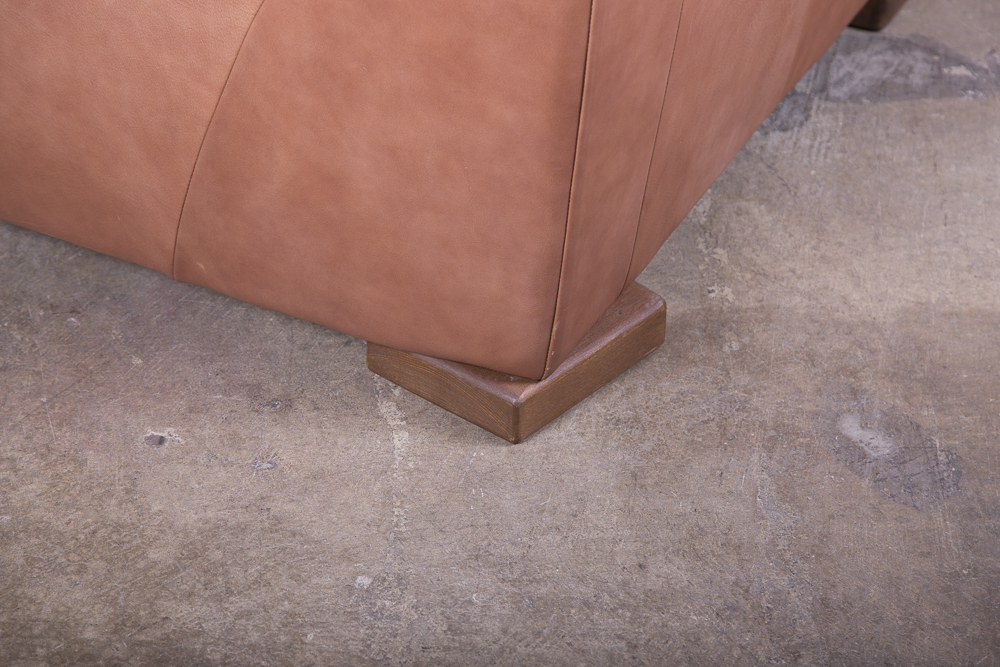 Saddle Brown Leather Armchair