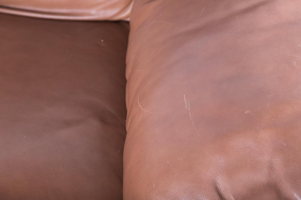 Saddle Brown Leather Armchair