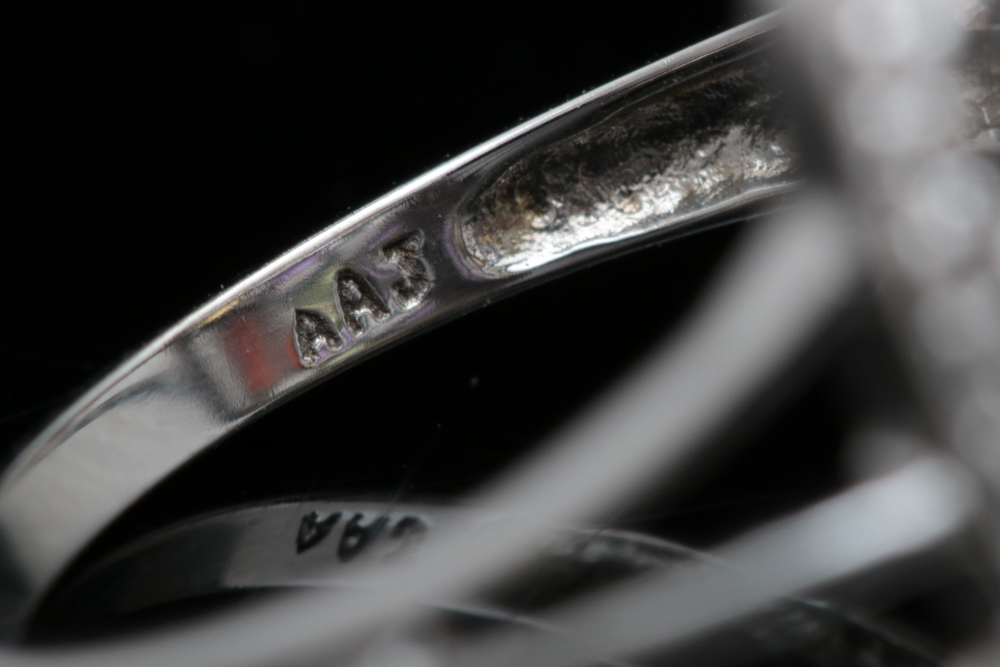 10K White Gold, Diamond and Multi Semi-Precious Gemstone Ring