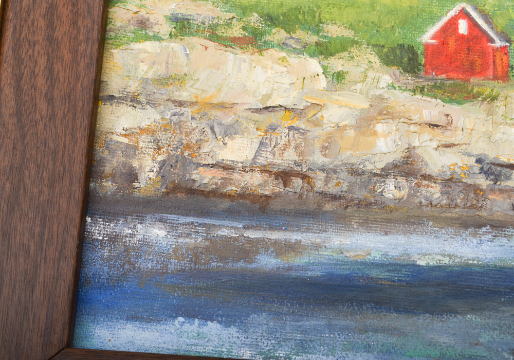 Signed Oil Painting of The Nubble Lighthouse