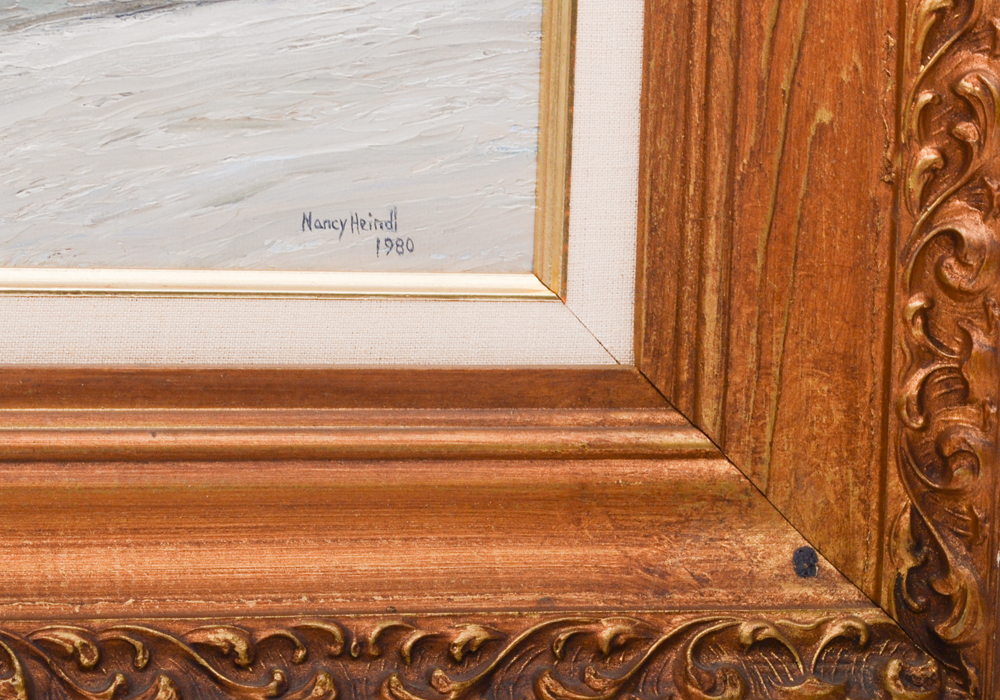 Nancy Heindl Signed Acrylic on Canvas "Pennsylvania Countryside"