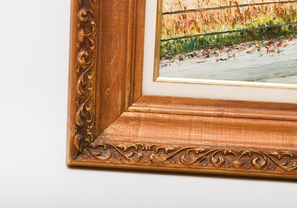 Nancy Heindl Signed Acrylic on Canvas "Pennsylvania Countryside"