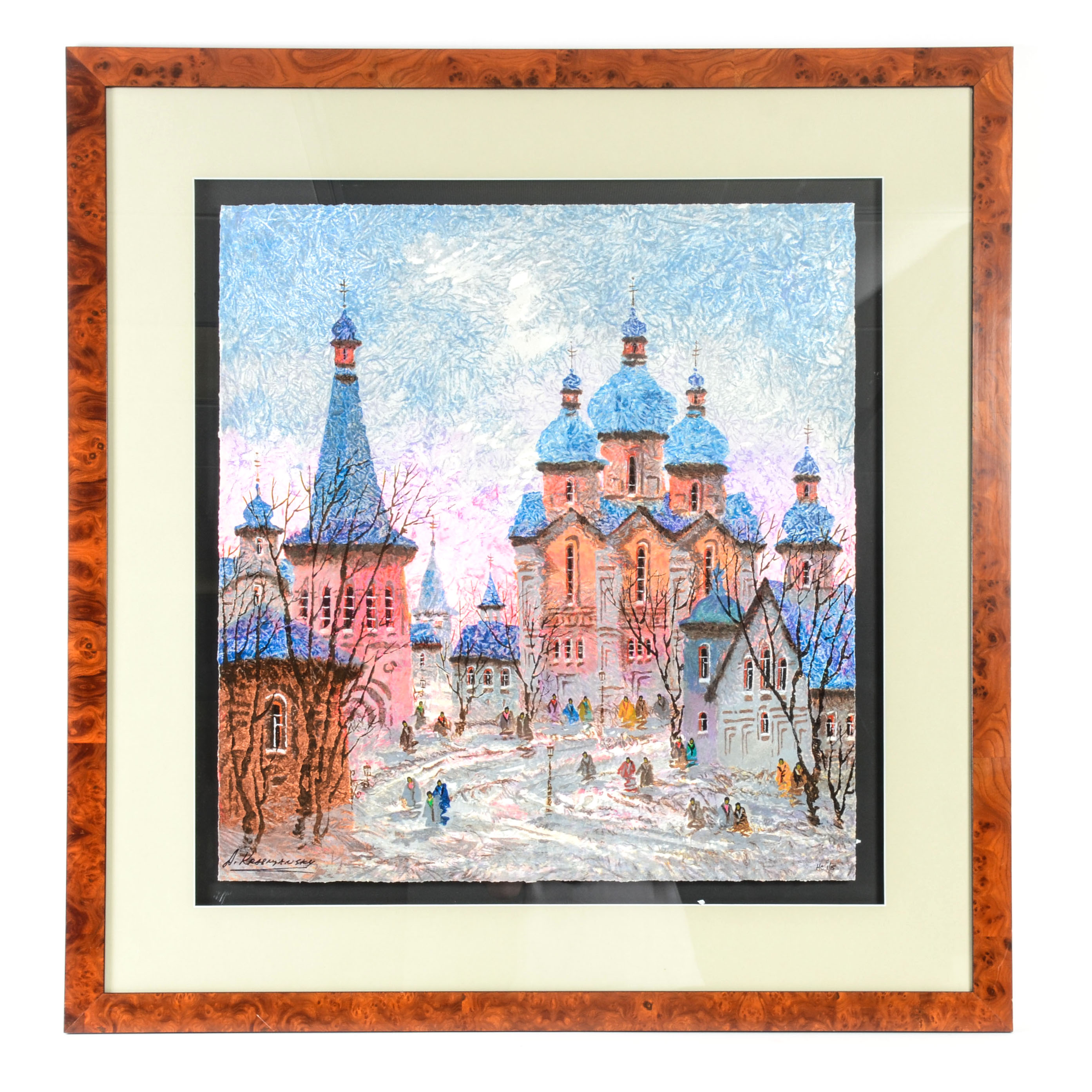 Anatole Krasnyansky Serigraph "Russia-Red Sunset"