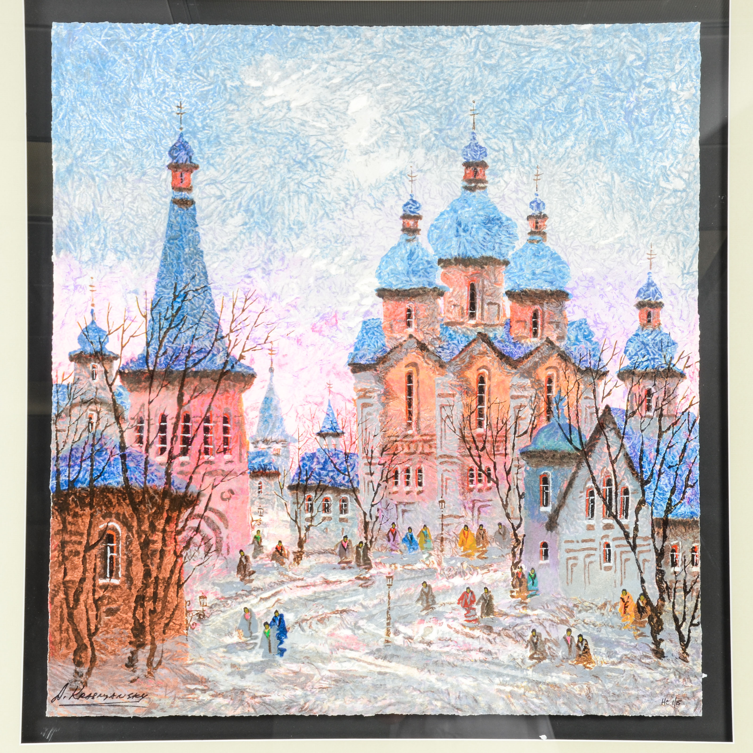 Anatole Krasnyansky Serigraph "Russia-Red Sunset"