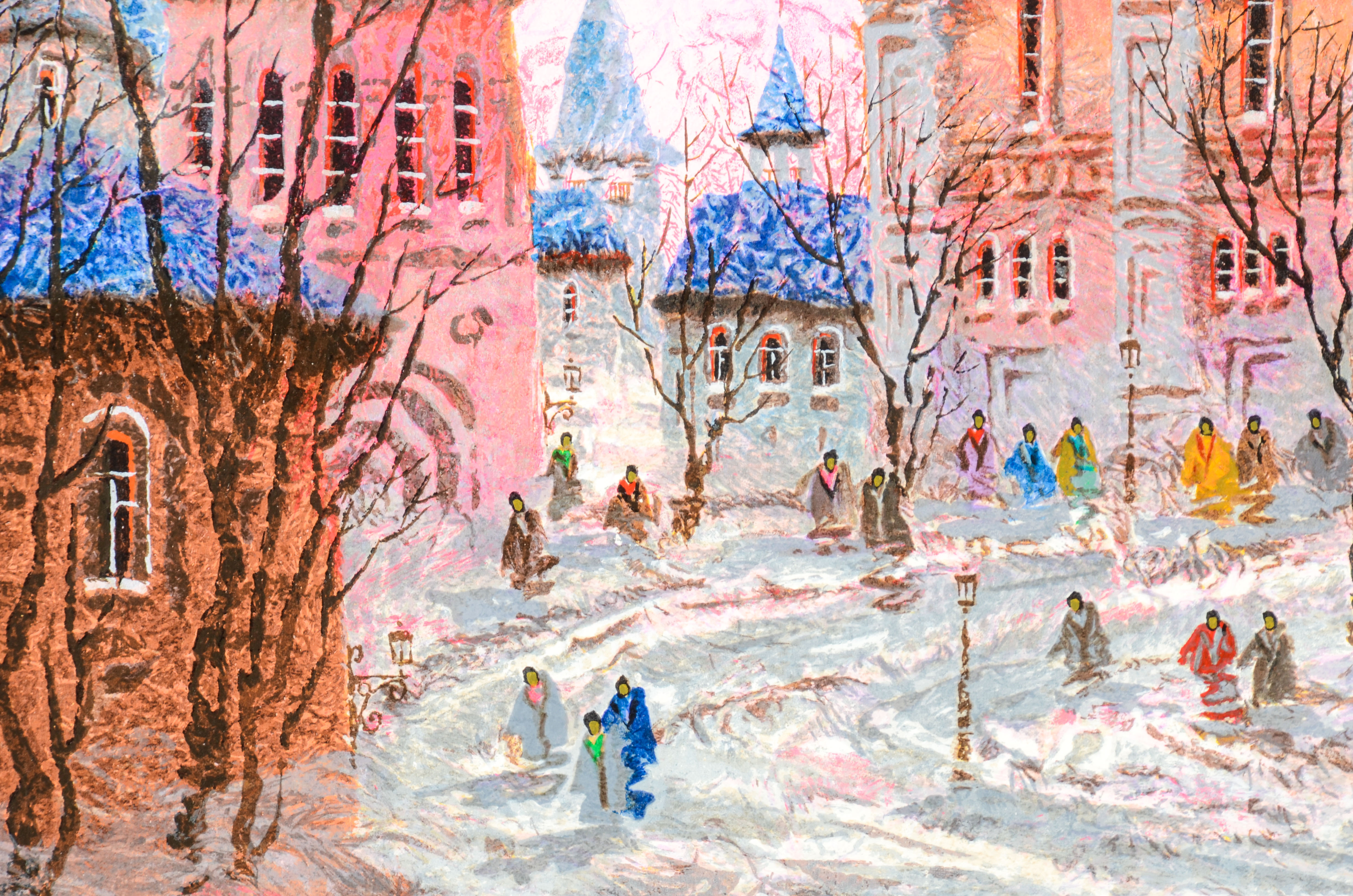 Anatole Krasnyansky Serigraph "Russia-Red Sunset"