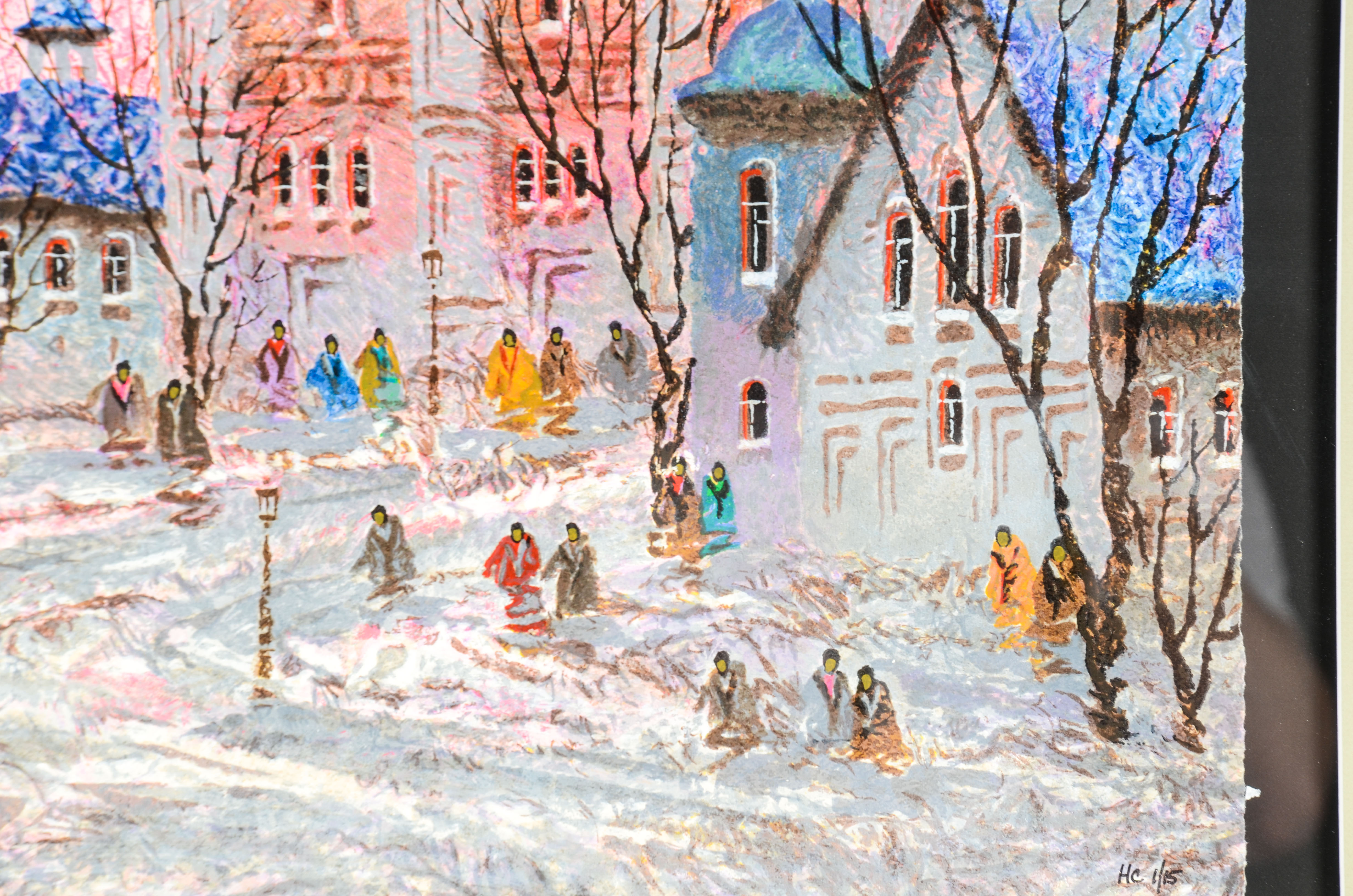 Anatole Krasnyansky Serigraph "Russia-Red Sunset"