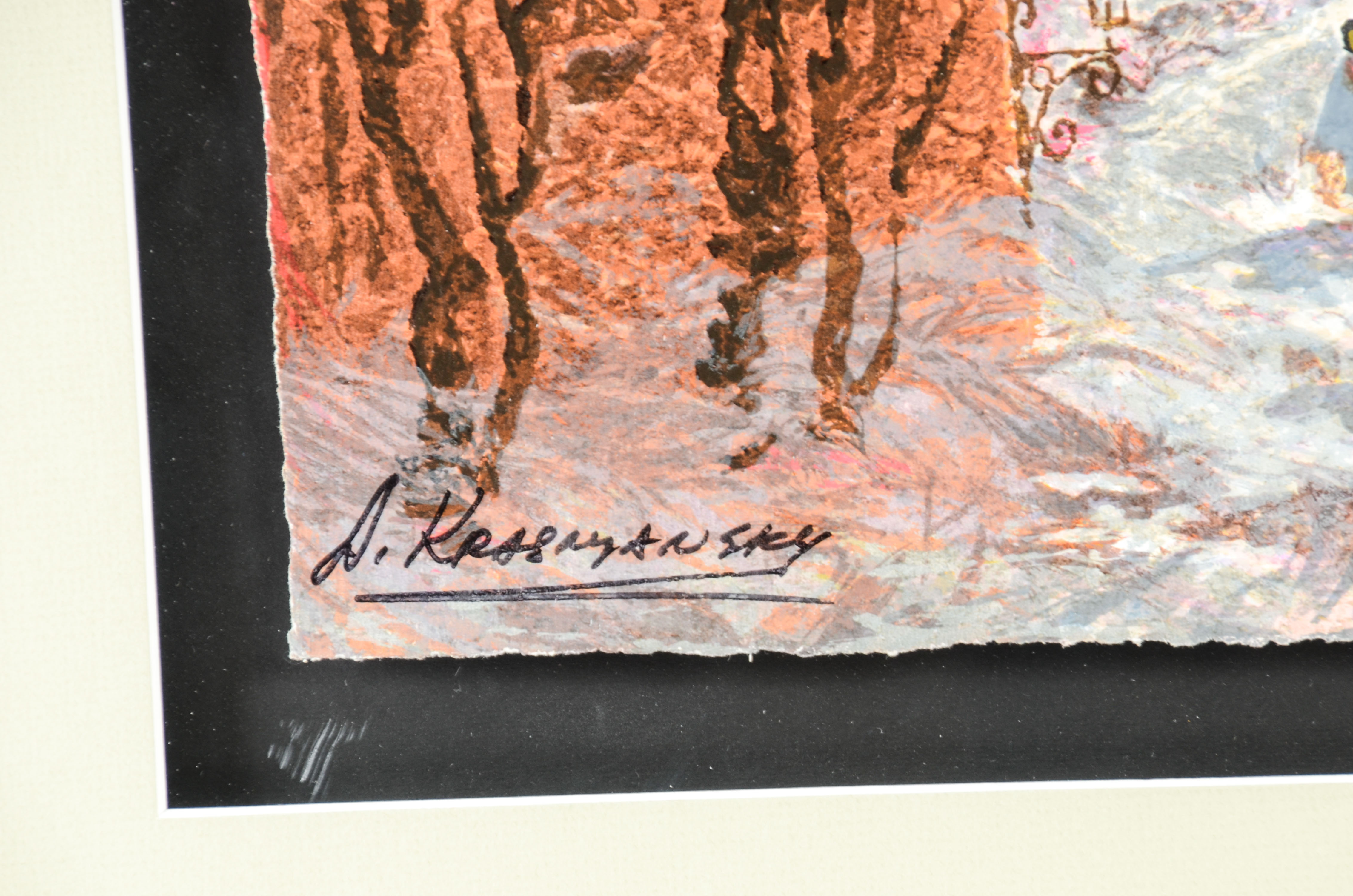 Anatole Krasnyansky Serigraph "Russia-Red Sunset"