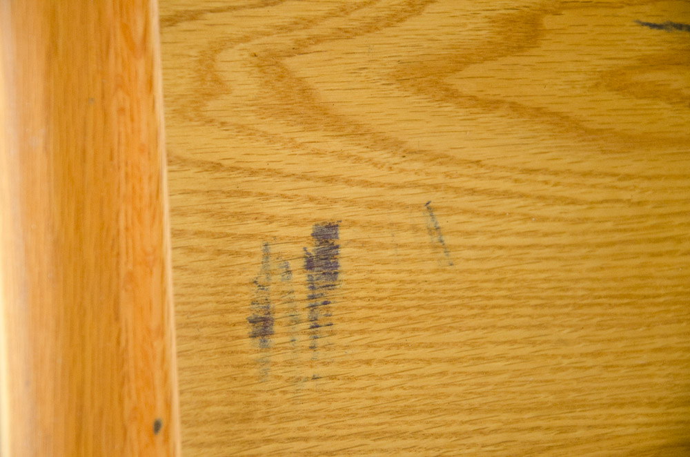 Paoli Whitmore Series Table Desk, Maple with Birds Eye Inlay