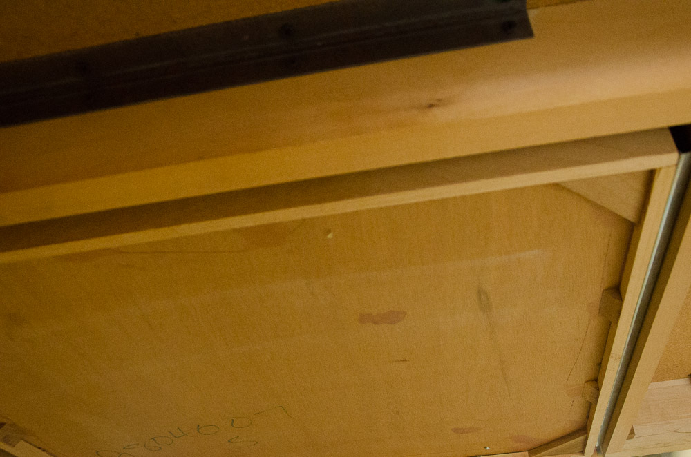 Paoli Whitmore Series Table Desk, Maple with Birds Eye Inlay