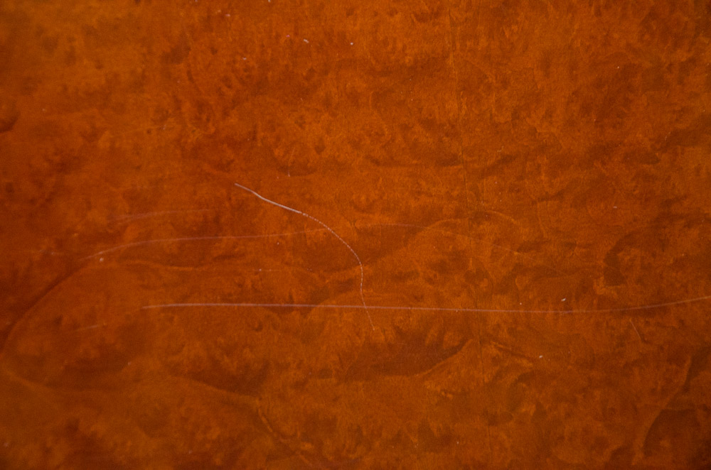 Paoli Whitmore Series Table Desk, Maple with Birds Eye Inlay