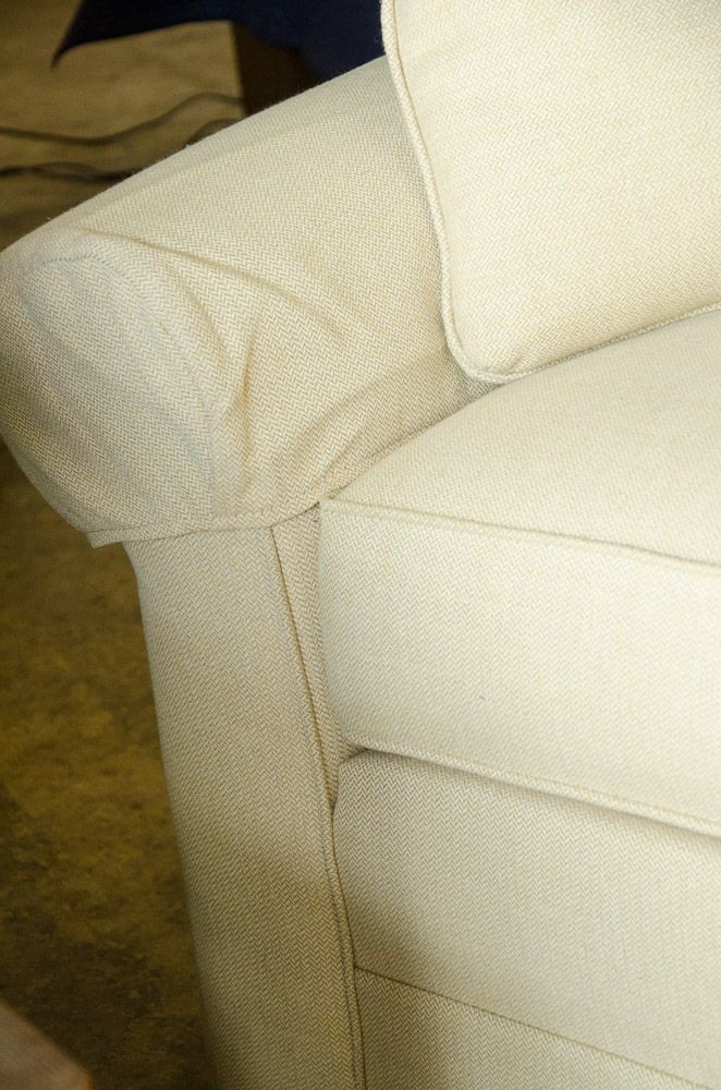 Ethan Allen Cream Colored Sofa