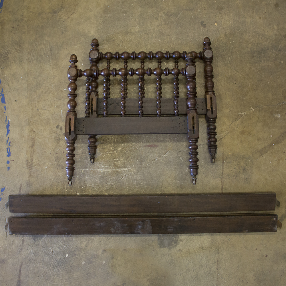 Antique Spindle Twin Bed Frame