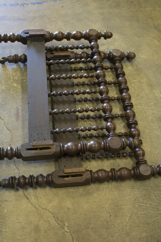 Antique Spindle Twin Bed Frame