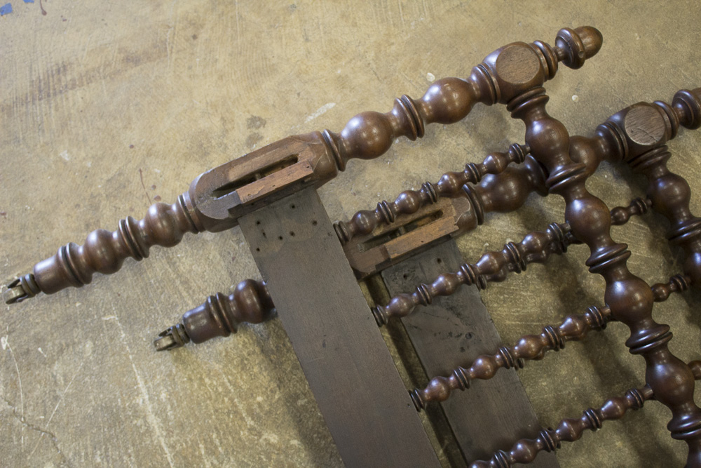 Antique Spindle Twin Bed Frame