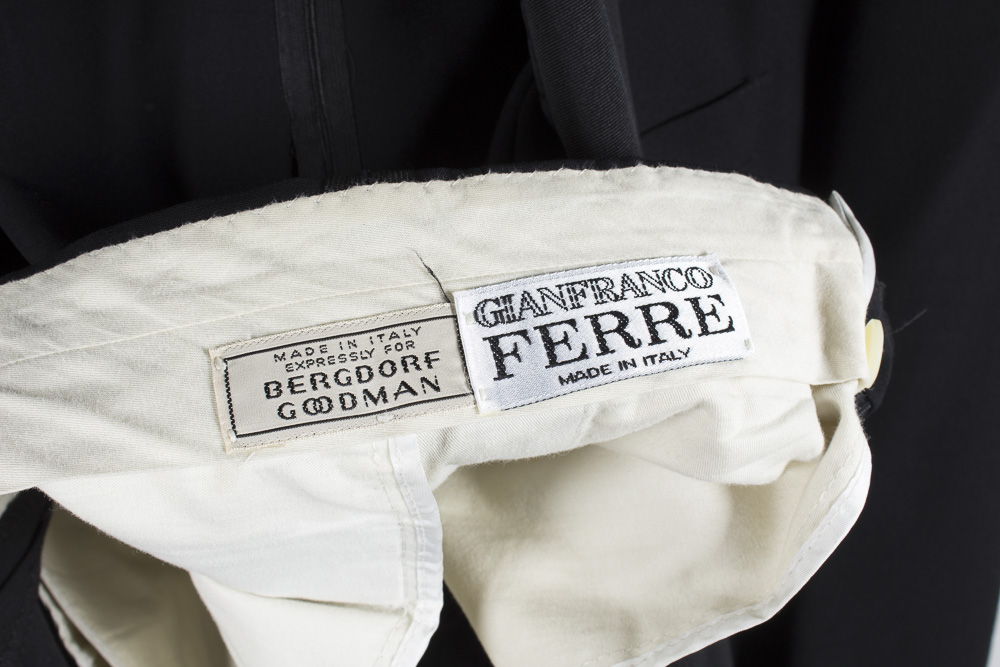 Pair of Men's Tuxedo Detail Suits