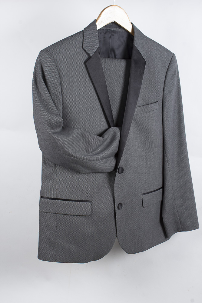 Pair of Men's Tuxedo Detail Suits