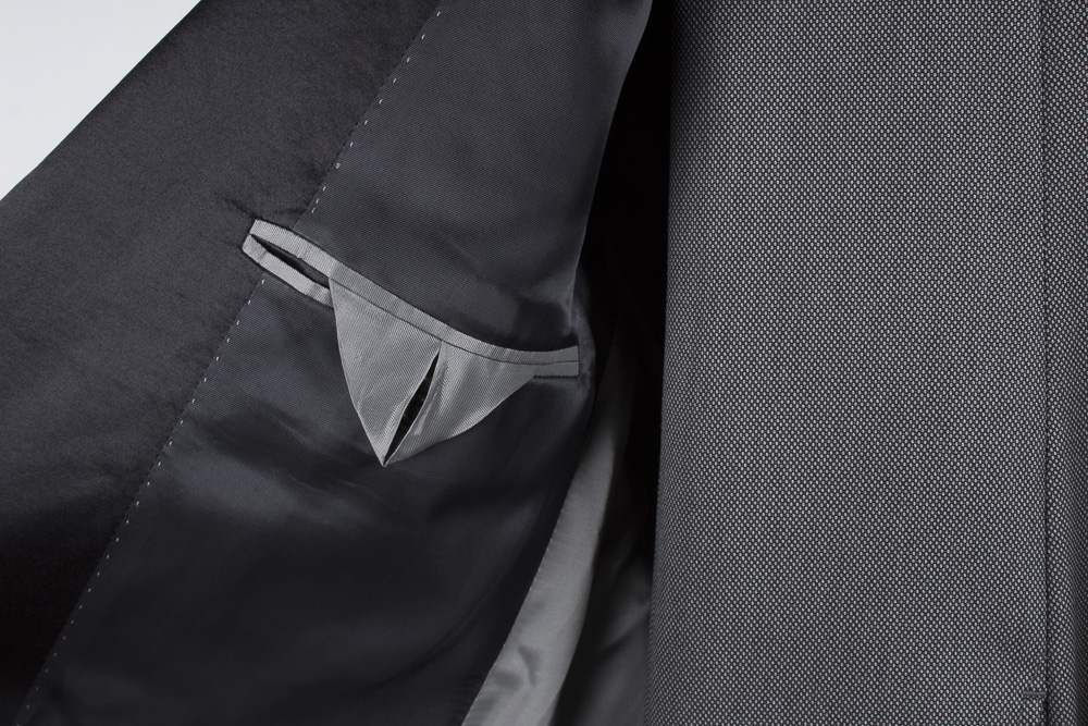 Pair of Men's Tuxedo Detail Suits