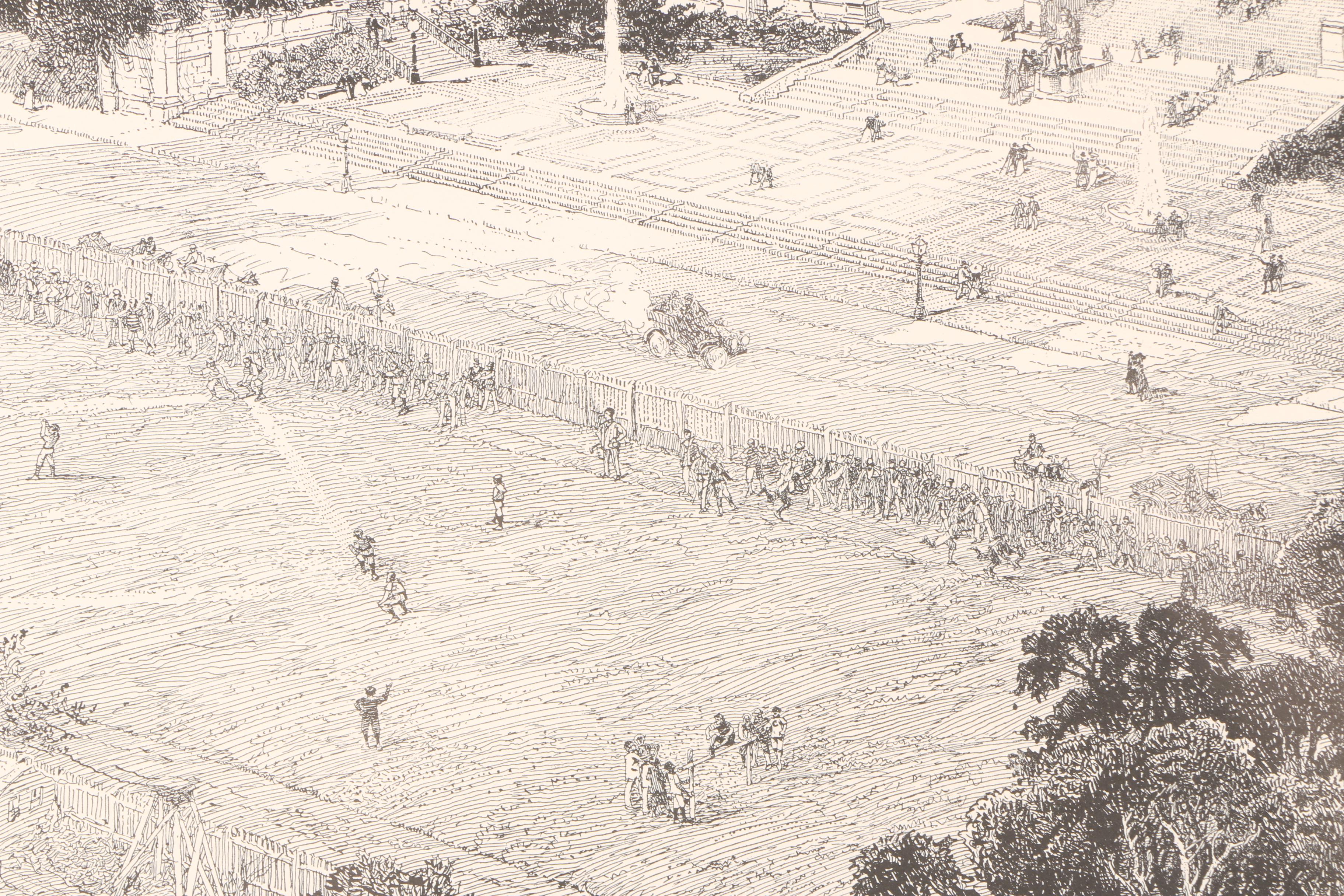 Harry Fenn Limited Edition Lithograph "Columbia University Campus"