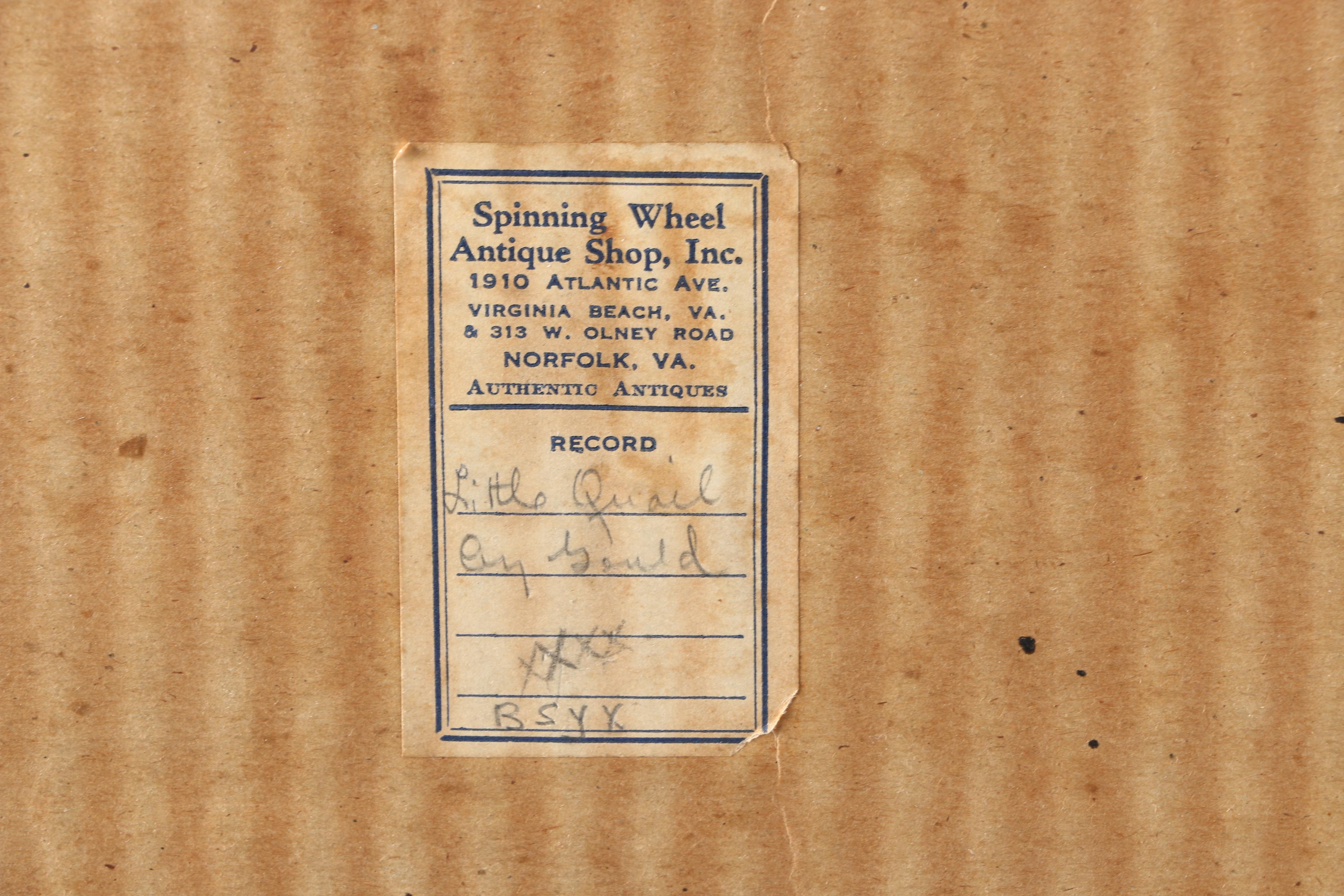 Gould Hand Colored Ornithological Lithograph "Hemipodius Pyrrothorax"