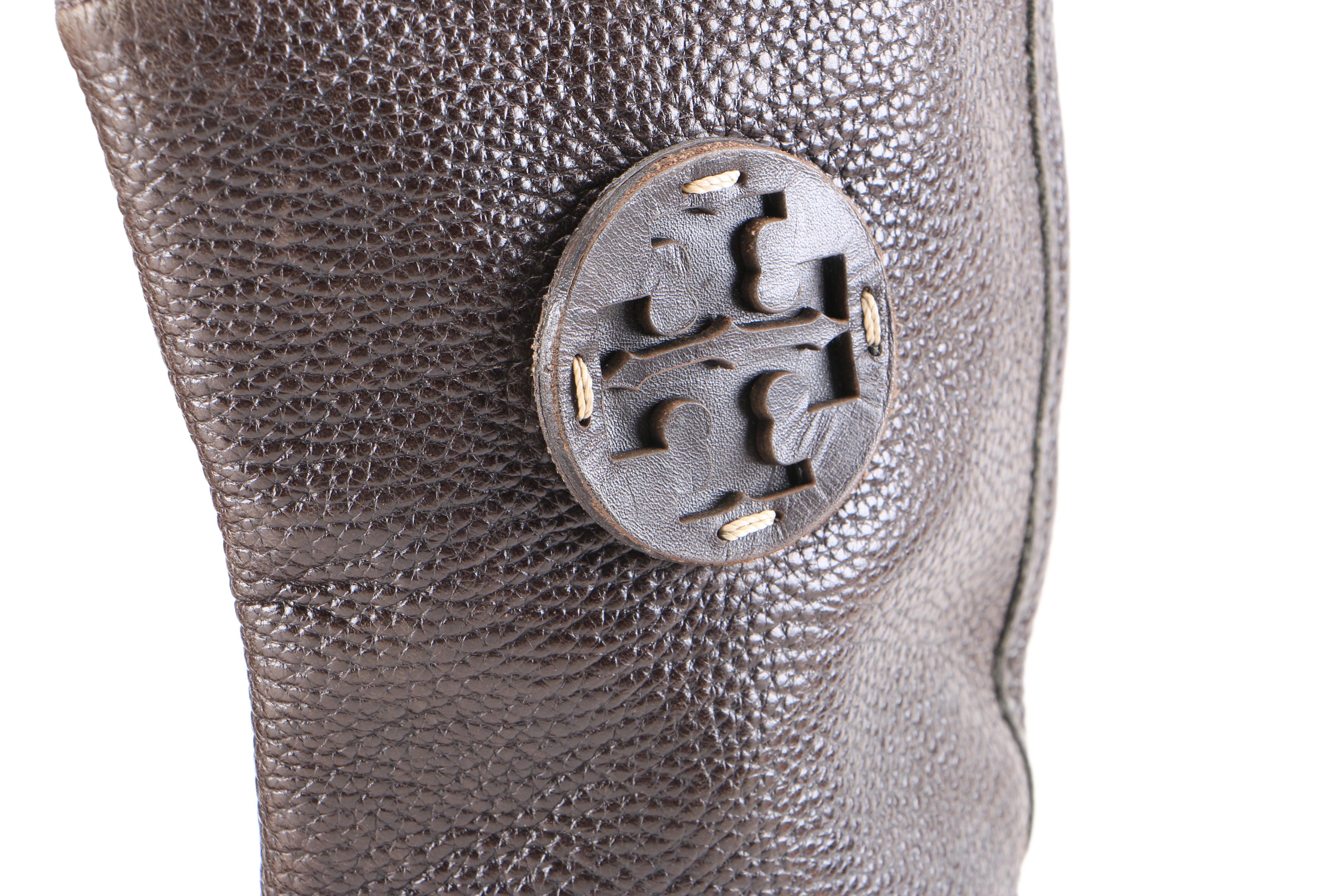 Tory Burch Dark Brown Leather Boots