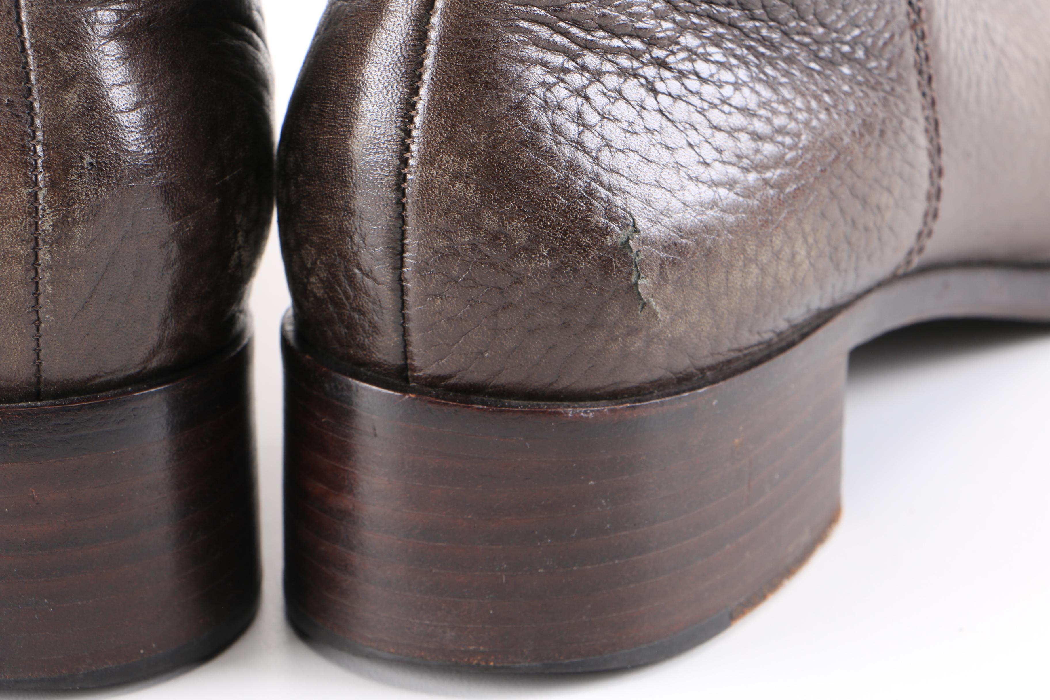 Tory Burch Dark Brown Leather Boots