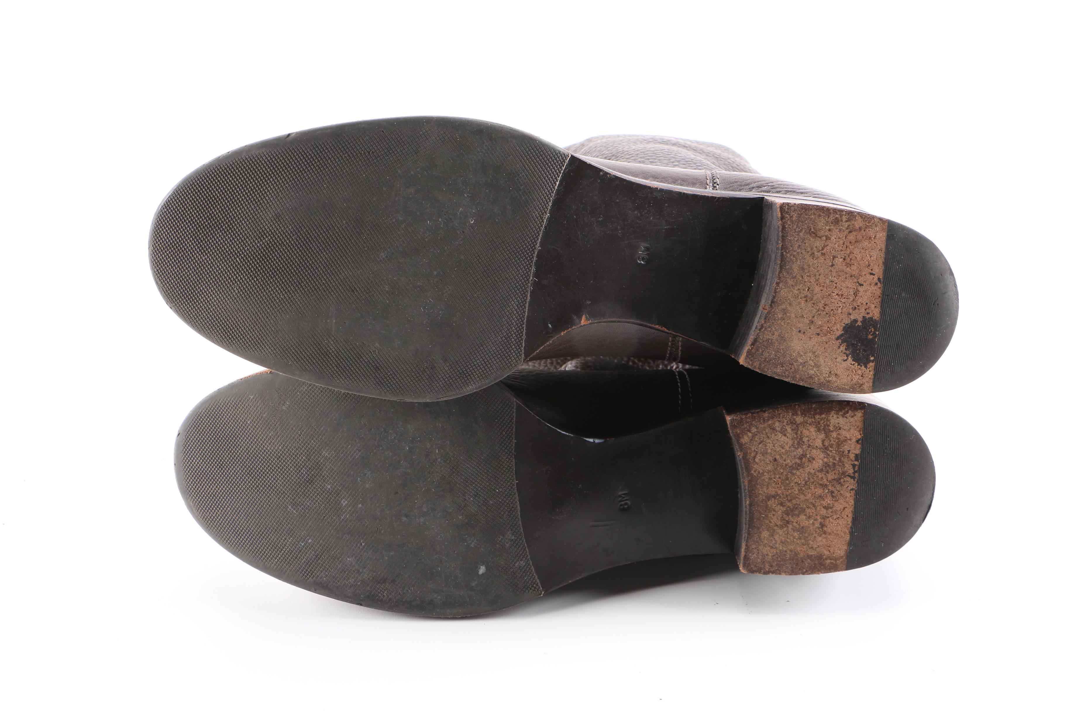 Tory Burch Dark Brown Leather Boots