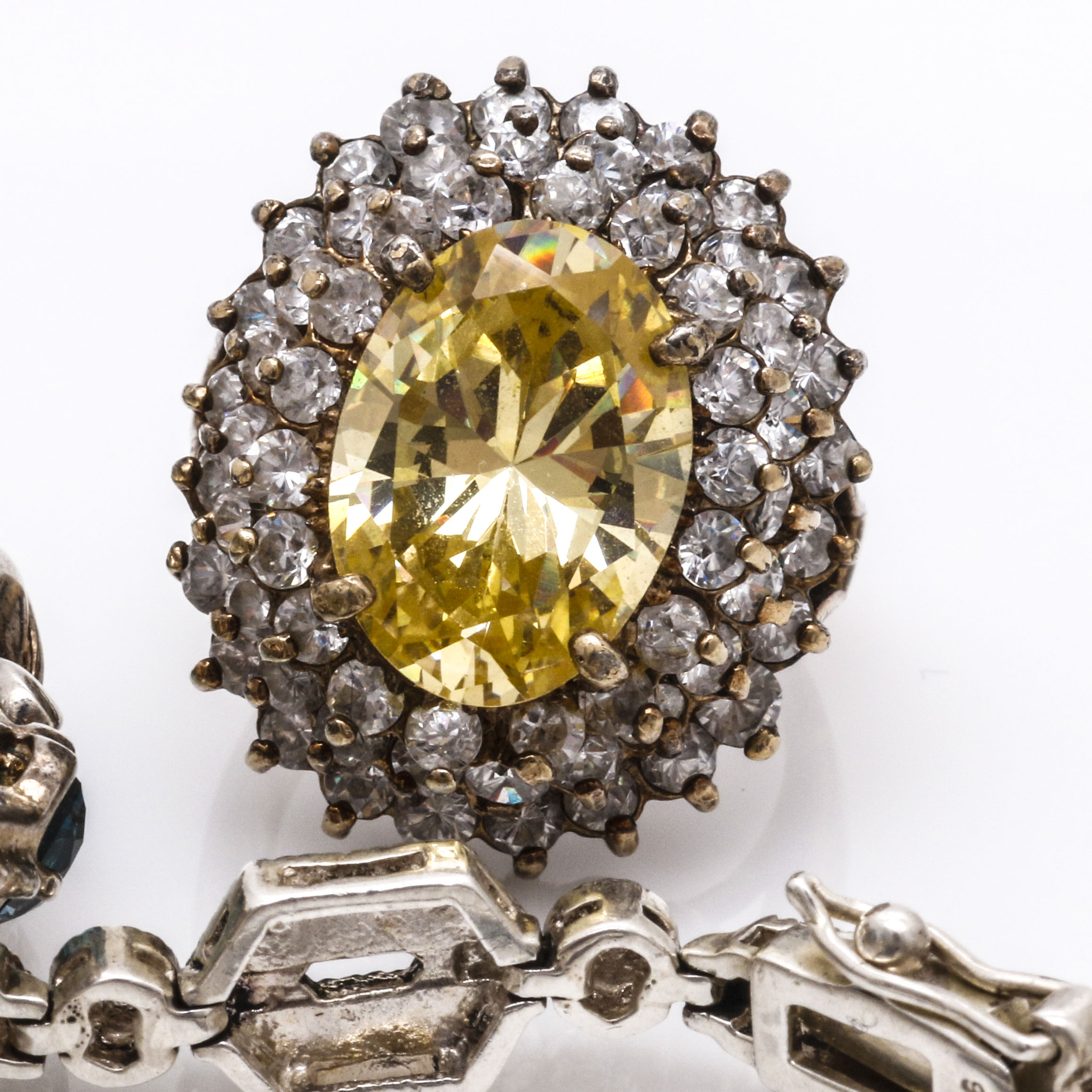 Diamond and Gemstone Sterling Silver Jewelry Including Carolyn Pollack