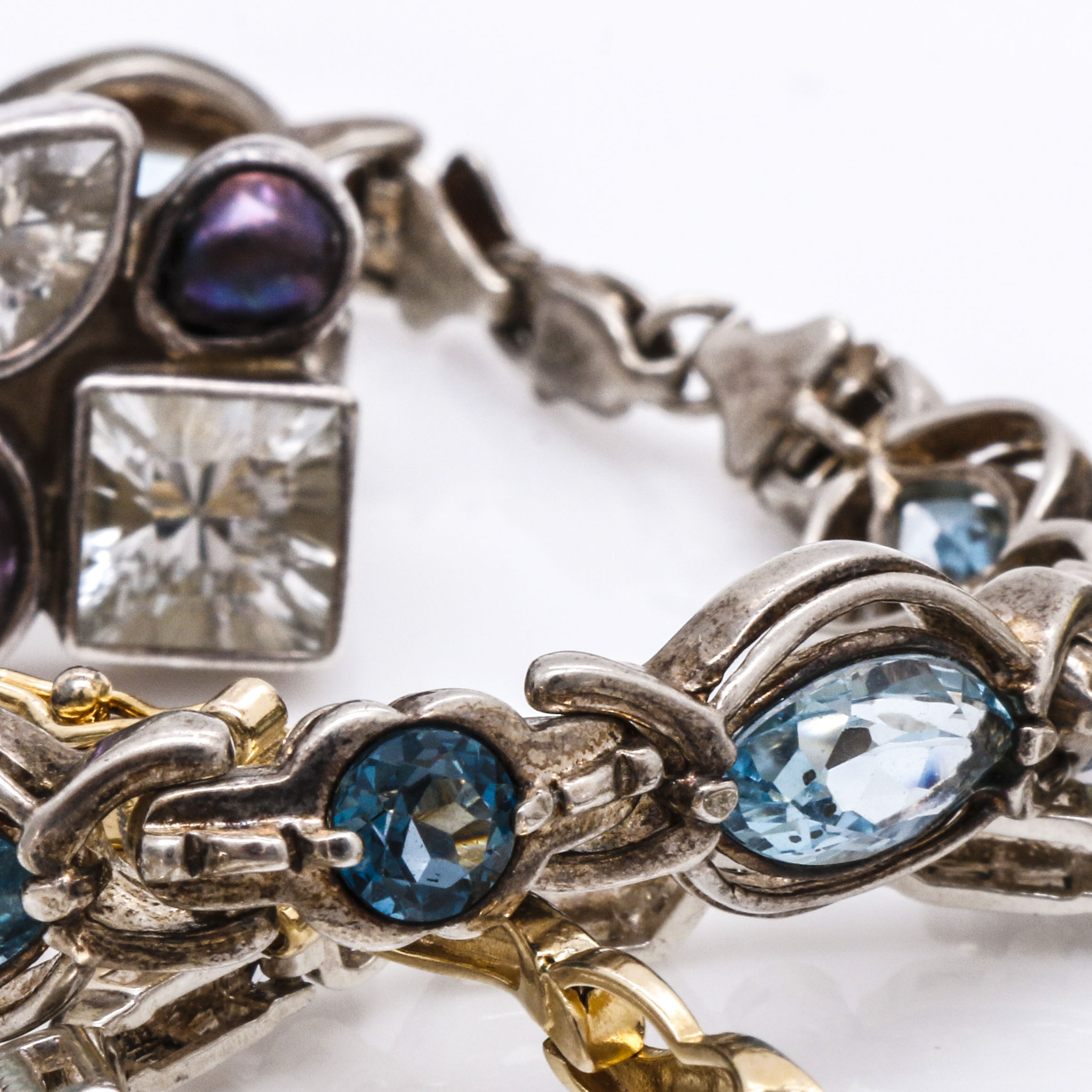 Diamond and Gemstone Sterling Silver Jewelry Including Carolyn Pollack