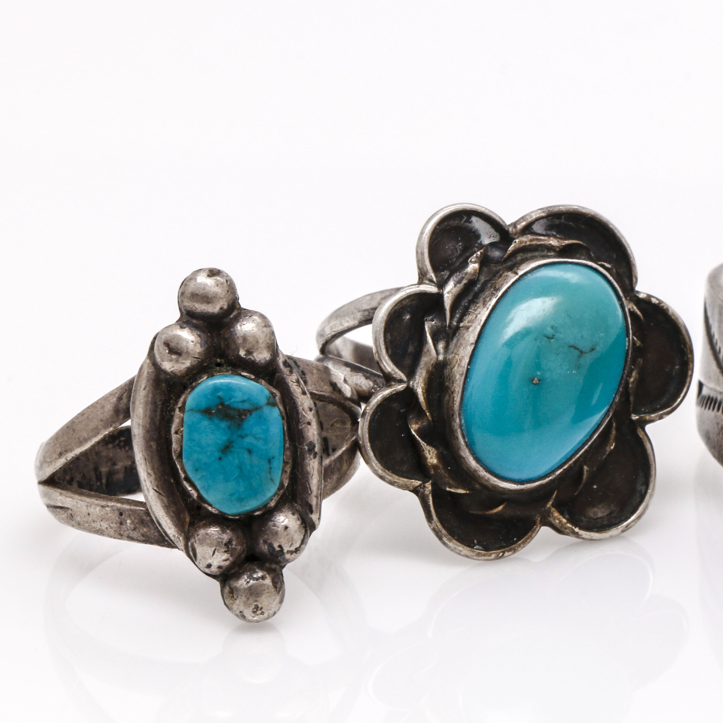 Native American Style Turquoise and Sterling Silver Jewelry