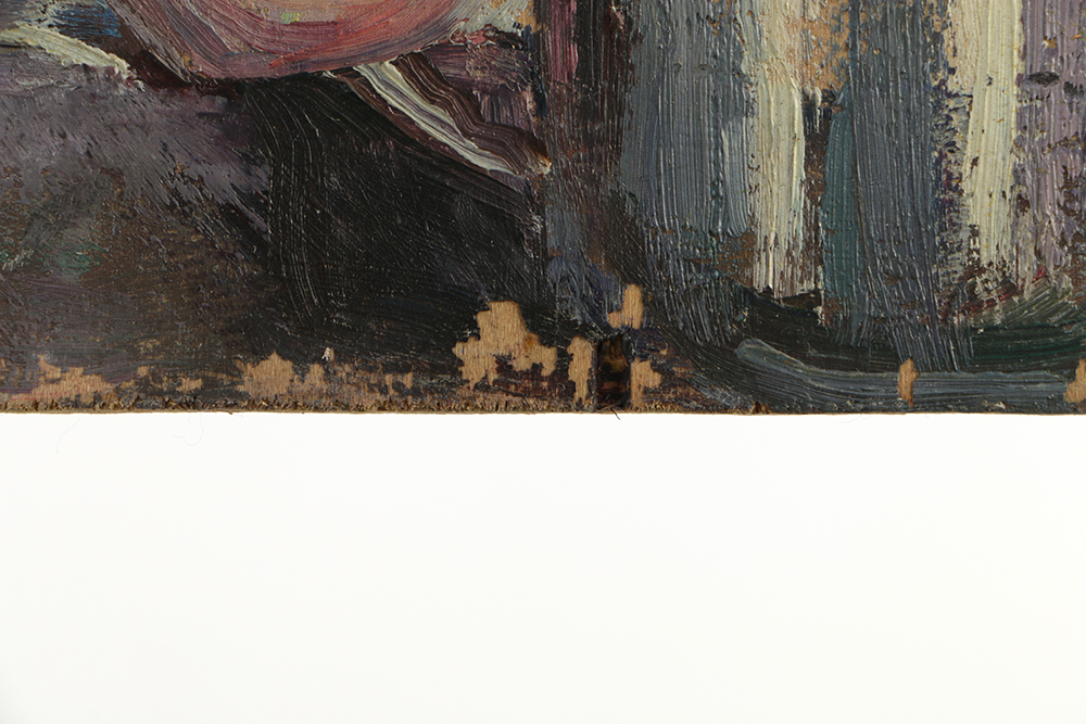 Emily B. Waite Oil Painting on Board Portrait of a Baby