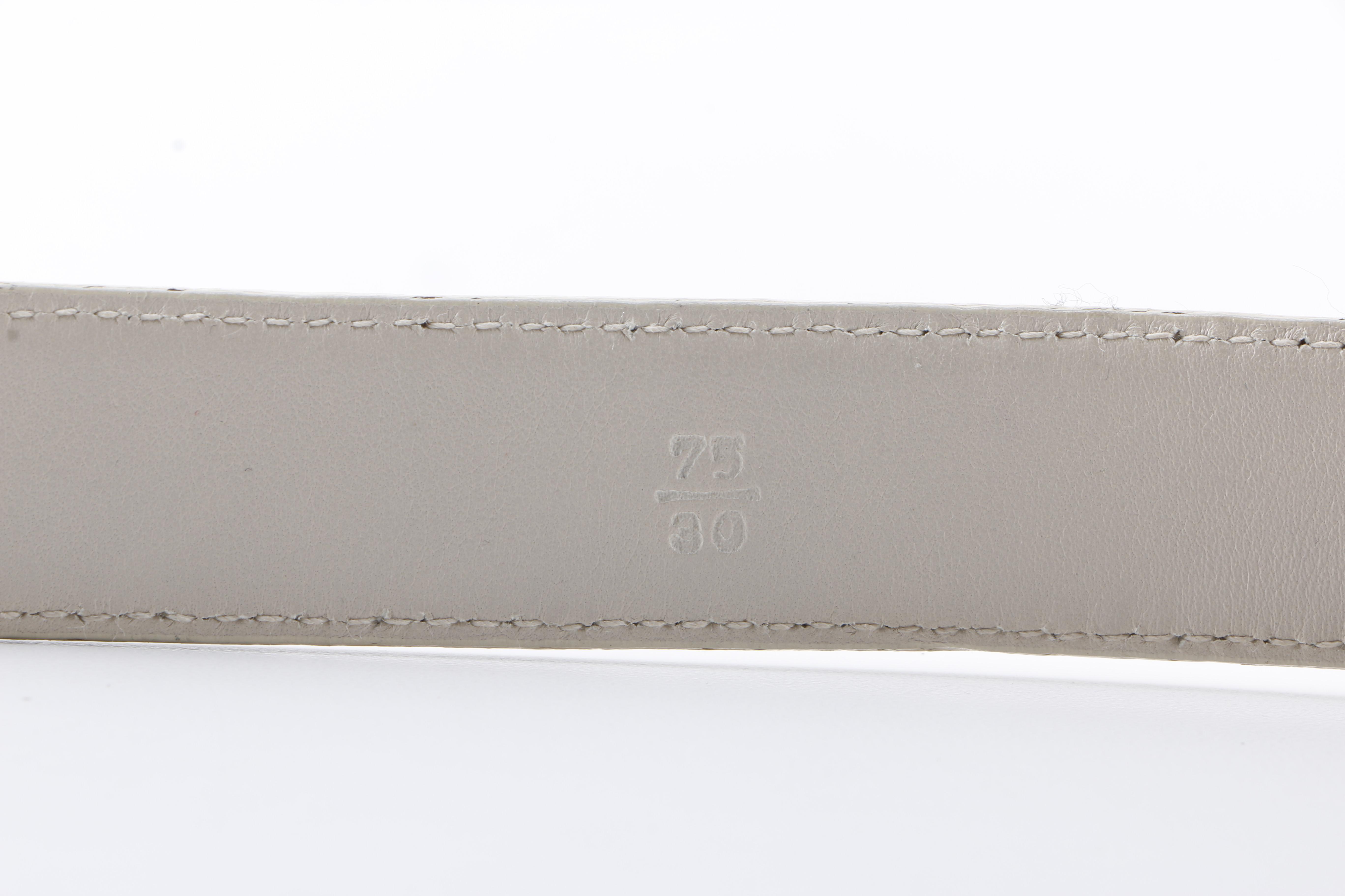 Prada Cream Nappa Leather Belt