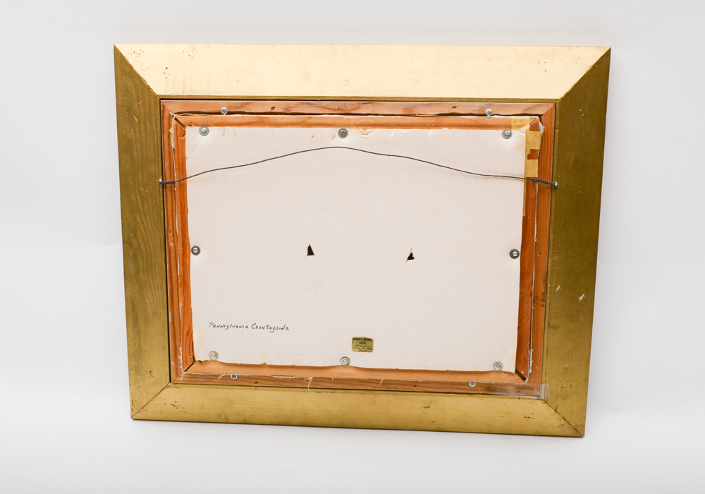 Nancy Heindl Signed Acrylic on Canvas "Pennsylvania Countryside"