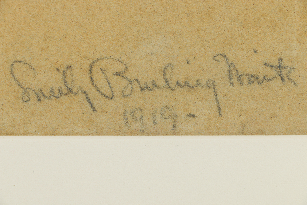 Emily B. Waite Pastel Drawing on Paper of Man in Uniform