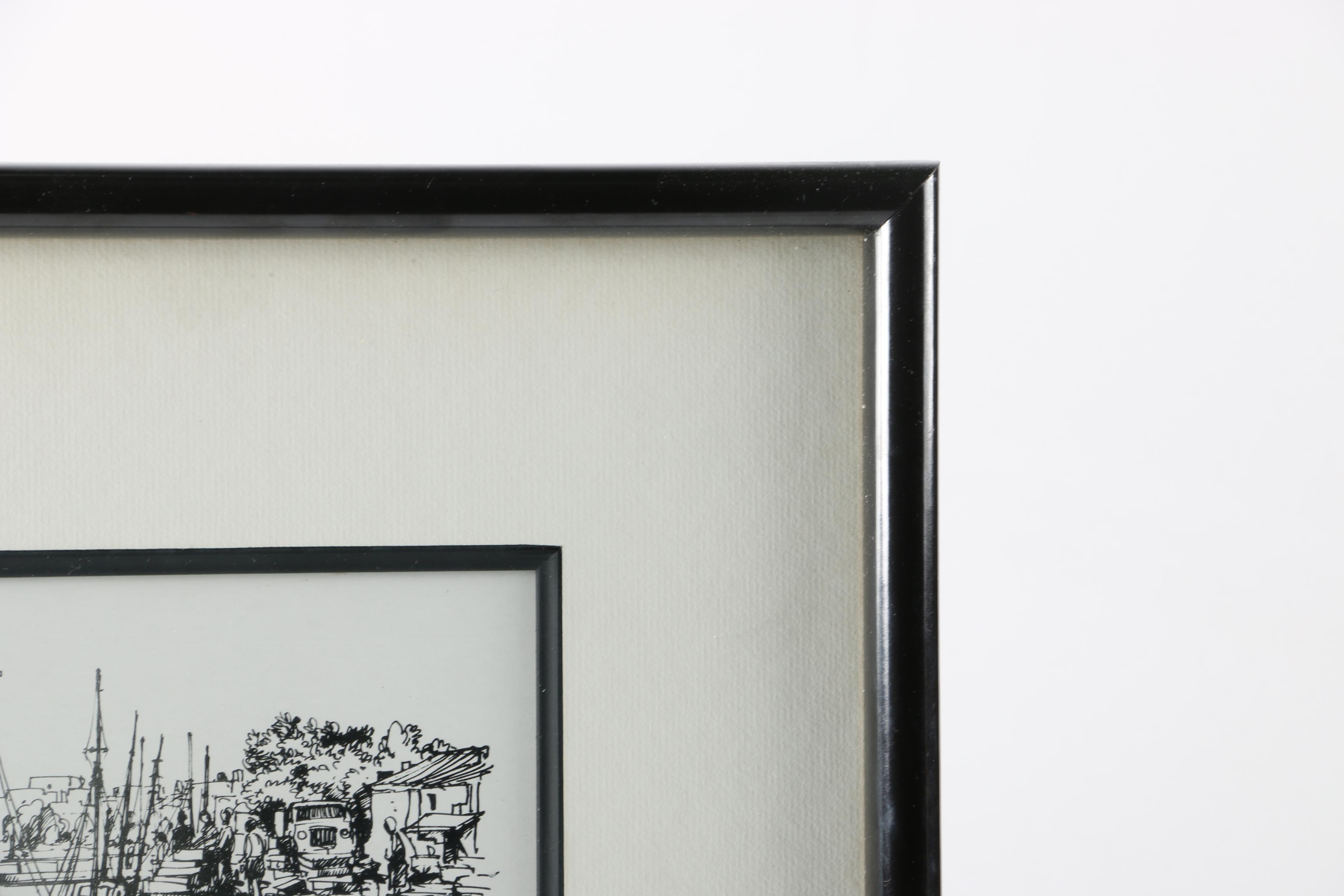 After Julio Amaro Lithograph "Algarve Tipico"