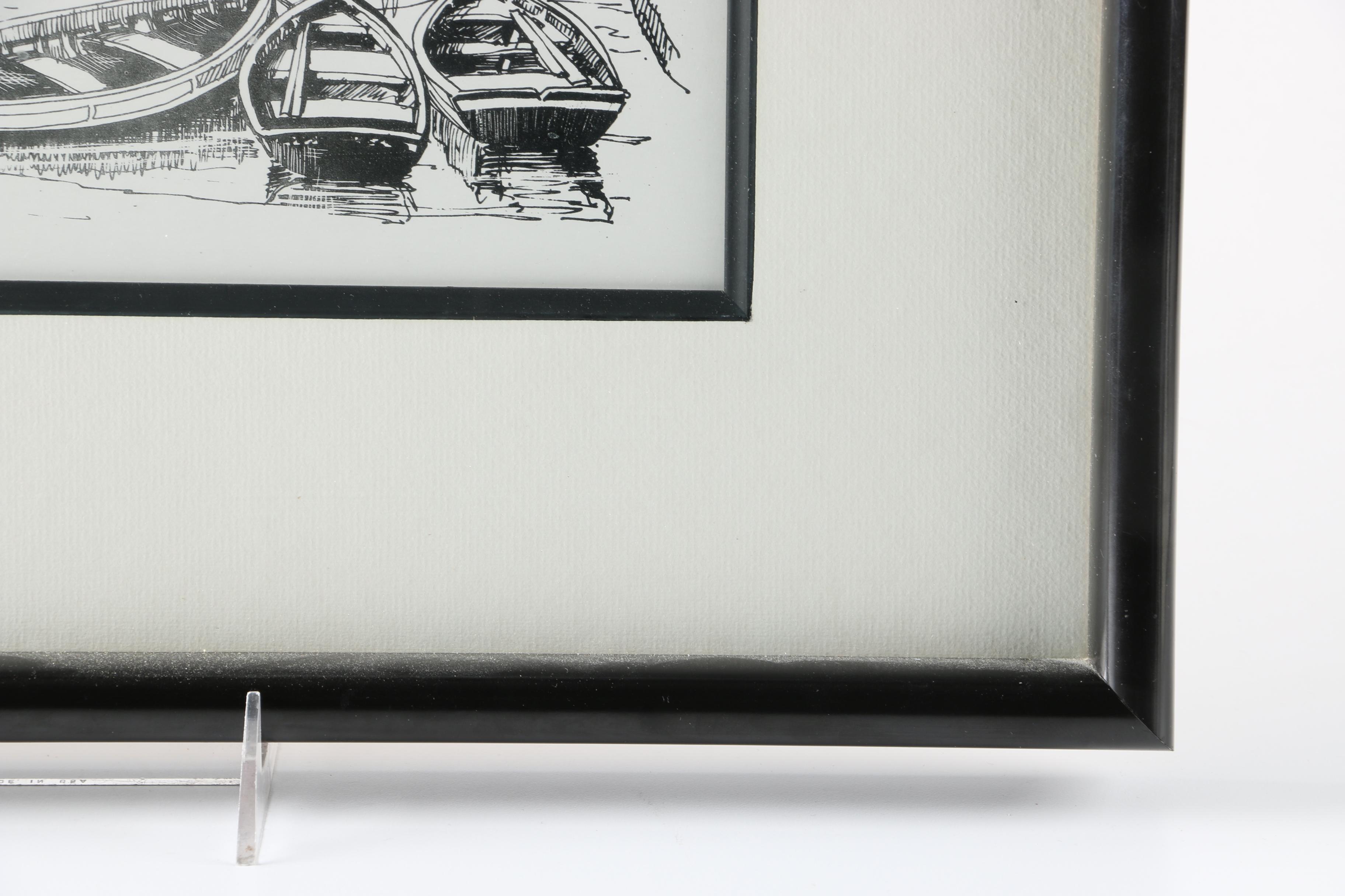 After Julio Amaro Lithograph "Algarve Tipico"