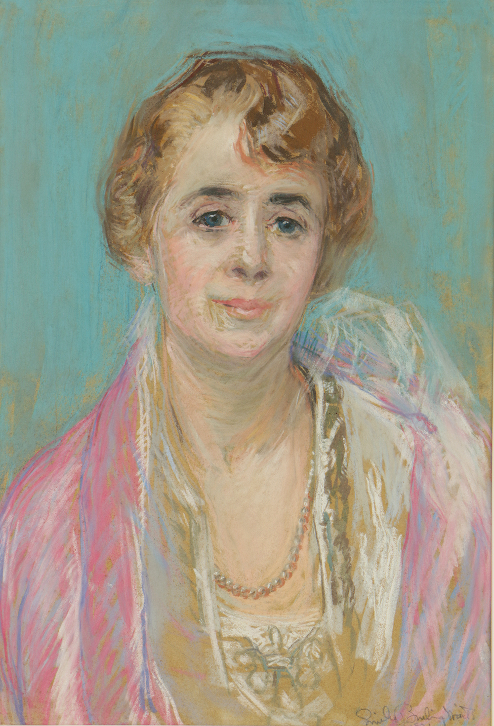 Emily B. Waite Pastel Portrait of Older Woman