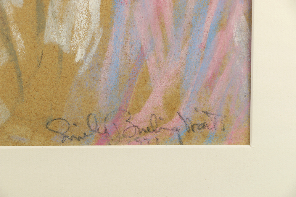 Emily B. Waite Pastel Portrait of Older Woman